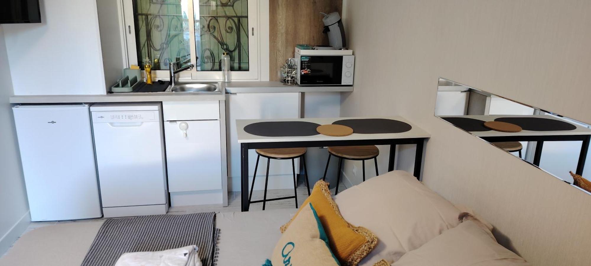 Apartamento Studio Cosy Balneo Avec Jardin Le Barcarès Exterior foto